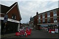 Looking from Chapel Street towards a vehicle restricted Square