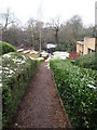 Path towards High Grove woods at Cheadle Royal Business Park