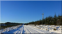 NS6145 : Snowy day in Whitelee Wind Farm by Gordon Brown