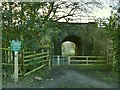 Railway underpass between Menston and Burley