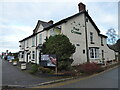 SJ4514 : The Four Crosses roadside hostelry at Bicton near Shrewsbury by Jeremy Bolwell