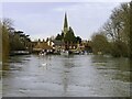 SU4996 : A swollen River Thames in Abingdon by Steve Daniels