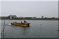 Boat ME16 sailing on the estuary of the River South Esk