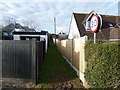 Footpath at the rear of Hopcott Road