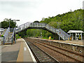 Footbridge at Huntly station