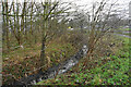 Drainage ditch and woodland by Wimblestraw Road