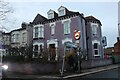 Purple house on Fortis Green, East Finchley