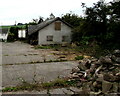 Building rubble and a derelict house near Llanddewi Rhydderch, Monmouthshire