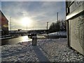 Front Street in Consett in the snow