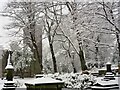 SK3284 : Ecclesall churchyard in the snow by Graham Hogg