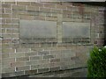 SE2333 : St Mark's Methodist church, Swinnow Lane - dedication stone by Stephen Craven
