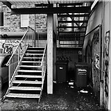 NT2473 : Fire escape, Dunbar Street by Richard Webb