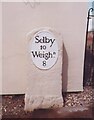 Old Milestone, on the A163, outside White House Cottage