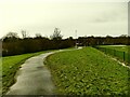 Footpath alongside Five Lanes Primary School