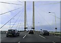 TQ5776 : The A282 on the Queen Elizabeth II Bridge by Steve Daniels