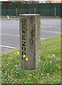 Millennium Marker outside the parish hall in Rewe