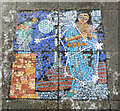 Mosaic in Kelvingrove Square community garden