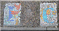 Mosaic in Kelvingrove Square community garden