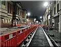 Roadworks on Pocklingtons Walk, Leicester