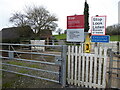 Track and footpath across the railway line