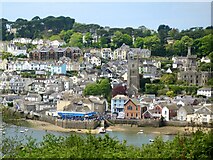 SX1251 : Fowey as seen from the east side of the River Fowey by Marika Reinholds