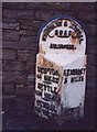 Old Milestone, on an unclassified road (was A629)