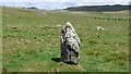 HU2449 : Kirkidale Standing Stone by Sandy Gerrard
