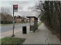 Bus stop on Lyttelton Road, Hampstead Garden Suburb