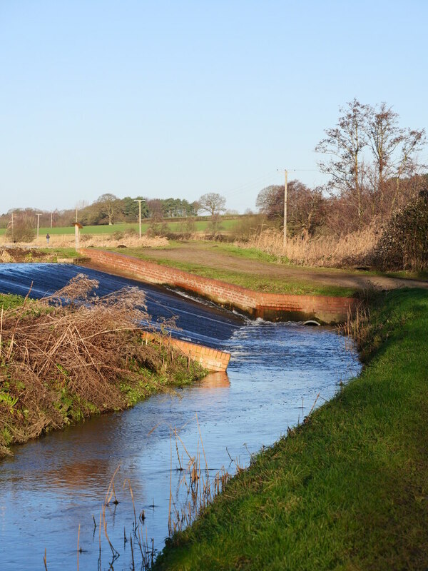 North Walsham & Dilham Canal Spillway in... © David Pashley :: Geograph ...