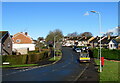 ST3090 : Blue sky over Rowan Way, Malpas, Newport by Jaggery