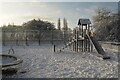 SK5034 : Snowy playground slide by David Lally