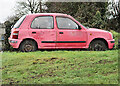 S4372 : Pink Car by kevin higgins