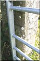 Ordnance Survey cut mark benchmark on gatepost east of High Nunclose