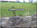 Property name sign on the boundary wall