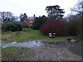 Part of the footpath at Shoot Hill House