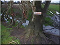 Helpful signage beside the footpath