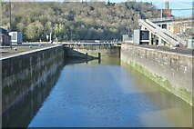 ST5672 : Bristol Harbour Entrance Lock by Anthony O'Neil