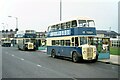 Buses on Fleming Way, Swindon ? 1972