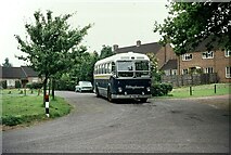 TQ0645 : Tillingbourne bus at Farley Green – 1972 by Alan Murray-Rust