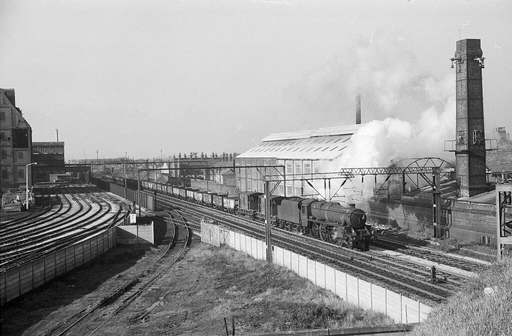 Steam hauled goods train, Garston – 1967 © Alan Murray-Rust :: Geograph ...