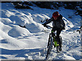 NJ3756 : Mountain Biker by Anne Burgess