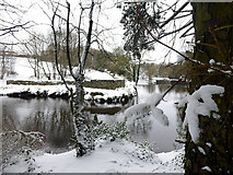 H4672 : Wintry along the Camowen River by Kenneth  Allen