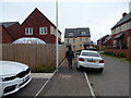 Walking through a new housing estate in Sutton, Shrewsbury