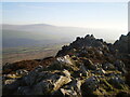 SN0637 : View south from Carn Ingli summit towards Mynydd Preseli by Pete Walker