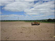 W4872 : Roller in a bare field, Fergus by Jonathan Thacker