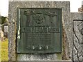 Bronze plaque in memory of Hamish Galbraith Russell