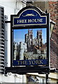 Sign for the York, Easingwold