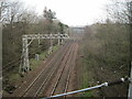 NS6960 : Uddingston 1st railway station (site), Lanarkshire by Nigel Thompson