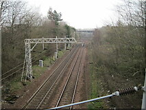 NS6960 : Uddingston 1st railway station (site), Lanarkshire by Nigel Thompson