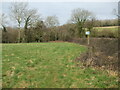 Footpath sign near Lyde